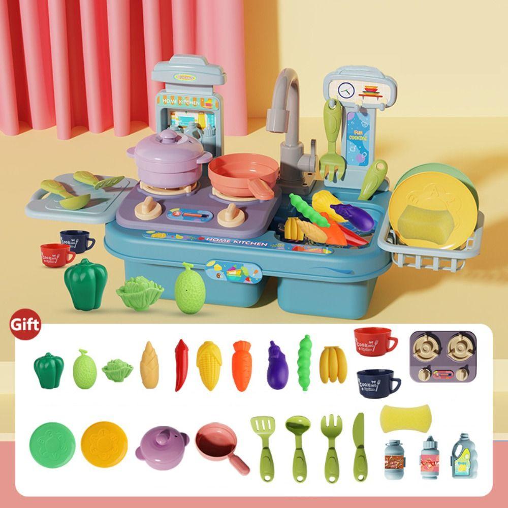 Play House Children's Dishwasher Toys Electric Mini Kitchen Set New Simulation Kitchen Toys