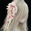 Женский головной убор Harajuku Steampunk Y2K Wing Headband Bow Headband Lolita Gothic Dark Angel Headwear and Hair Accessories