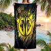 Villarreal FC принт Быстросохнущее пляжное полотенце из микрофибры Впитывающее Портативное туристическое полотенце для плавания