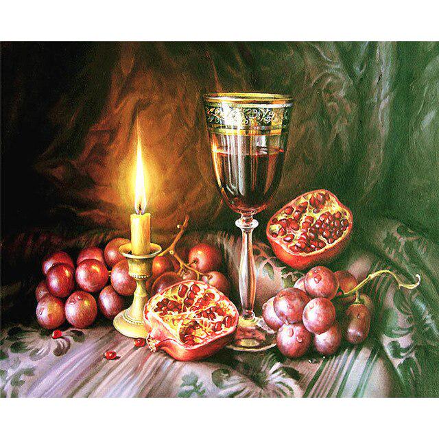5D Diamond Painting Cross Stitch Fruit Full Drill Embroidery Home Decoration Diamond Art
