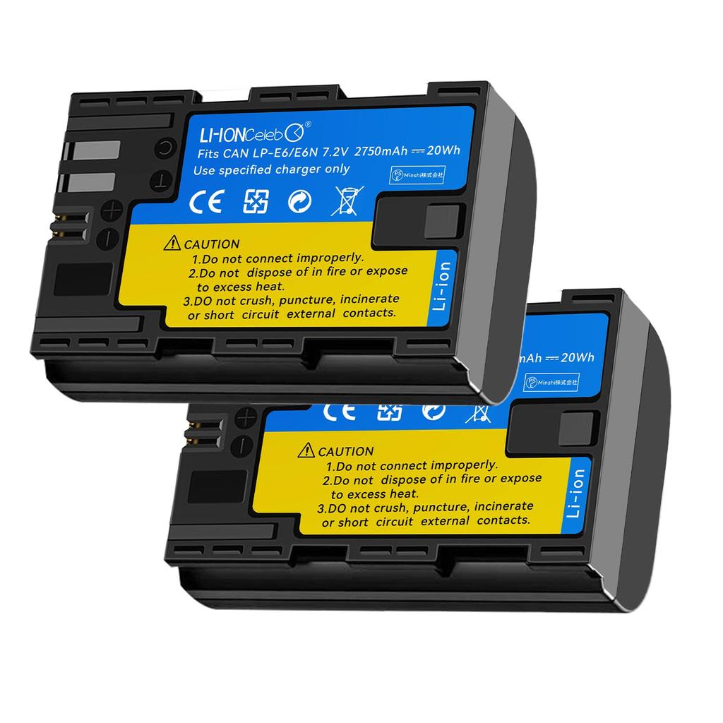 Celeb PSE Certified CANON Canon EOS 60D Compatible Model Camera Large Capacity Replacement High Performance Camera Compatible Li-ion [7.2V 2750mAh]