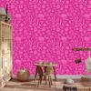 Wallpaper School Supplies Purple, Purple Background for Living Room and Bedroom 50x1000