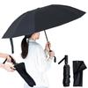 Amplimle Storage with Zippered Umbrella Reinforced Ribs Instant Automatic Folding Umbrella for Sun and Reverse Strong Wind and Heavy Light UV Heat Sun