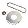 410 Drive Sprocket Chain Combo 38 Links Chain Golden 11T Type H Gear Steel Sprocket Chain Kit for Electric Bikes