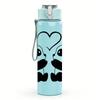 1PC Twin Panda Hug 750ml Color Plastic Sports Water Bottle Leakproof Flip Straw Lid Suitable for Sports Office Home Use