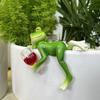 Frog Ornament Resin Decorative Cartoon Animal Hand-Painted Sitting Lying Down Standing Frog