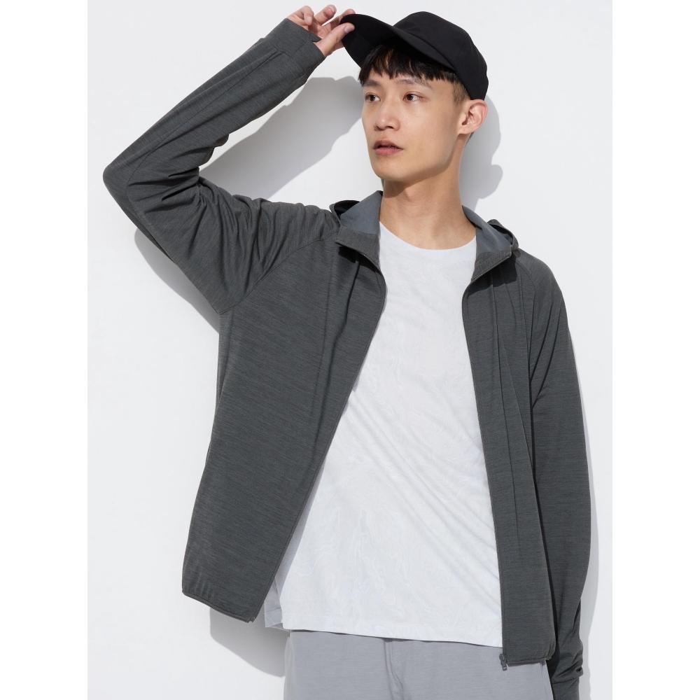 Uniqlo Мужская парка с ползунком Dry Ex с защитой от УФ-лучей