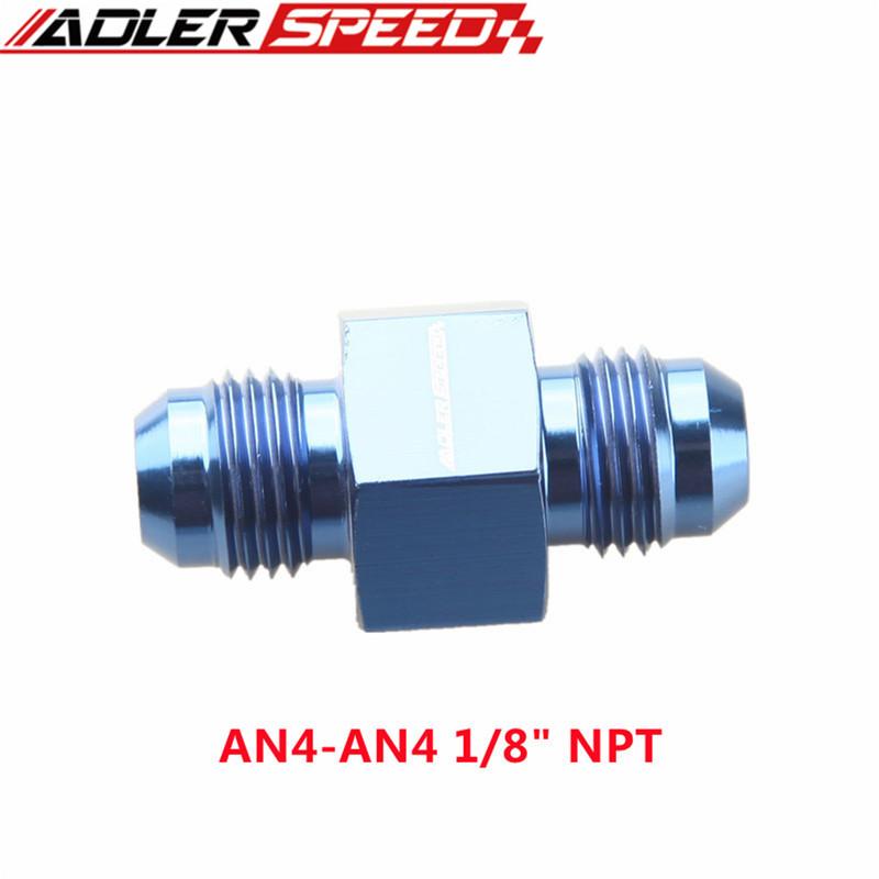 AN4 AN6 AN8 AN10 Male To Female 1/8" NPT Gauge / Sensor Side Port Adapter Oil Fuel Fitting Hose End