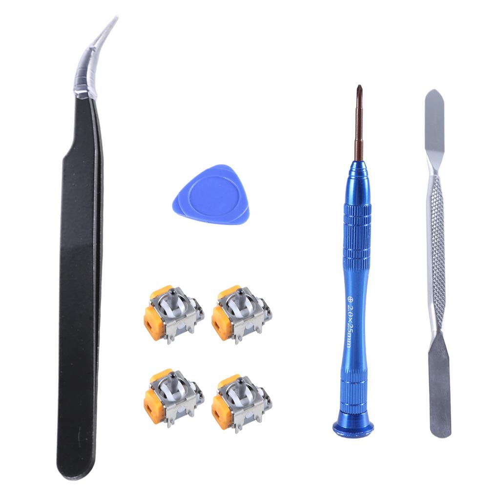 Комплект для замены джойстика Холла 8 в 1 с отверткой и монтажным инструментом для контроллера PS5 повышает точность игры