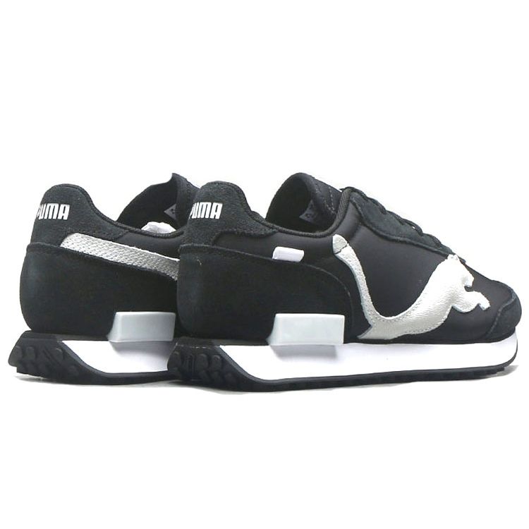 Puma Future Rider Кожаные Ретро Спортивные Амортизирующие Прочные Низкие Кроссовки для Повседневной Носки Унисекс кроссовки Черный Белый 380864-02