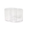 Transparent Acrylic Cotton Swab Box Powder Puff Storage Makeup Organizer  Bathroom Organizer