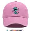 pc Alien Loving Music Printed Baseball Cap Trucker Hat Comfortable and Breathable Stylish and Beautiful Cartoon Game Black