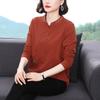 Autumn Vintage Embroidery Loose Casual Shirt Ladies Long Sleeve All-match Pullover Top Women Cotton Blouse