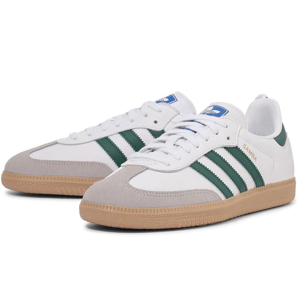 Adidas Samba OG Size Footwear, White/Green/Gum, IE3437, Japan, 27.5cm