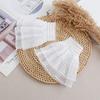 Flower Lace Fake Cuffs Pleated Horn Cuffs Decoration Gift False Cuff Sleeve  Photo Prop