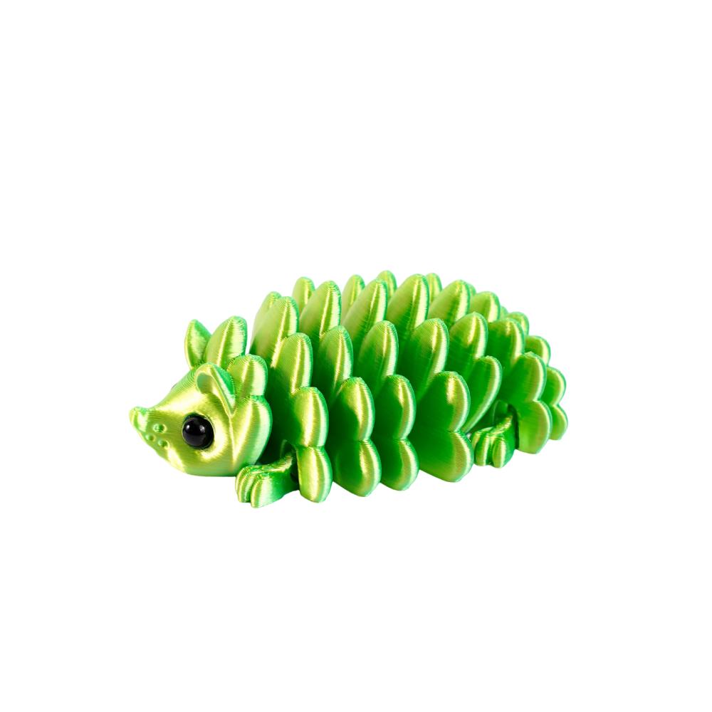 2Pcs 3D Printed Hedgehog Figurine Articulated Structure Animal Ornament Desk Decor