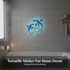 Luminous Dolphin Wall Sticker Set, Waterproof Vinyl Decals, Quick Installation, Soothing Effect,