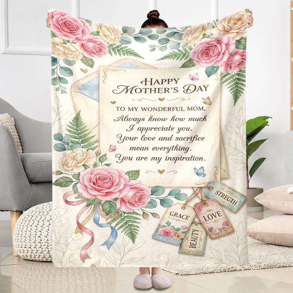 Mother's Love And Strength Blanket Suitable for sofas,travel, living rooms also a good gift for friends and family Suitable for all seasons.