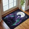 Multiple sizes Purple dragon, moon backdrop Print Carpet Rug for Living Room Bedroom Sofa Doormat Home Decor Non-slip Floor Mat