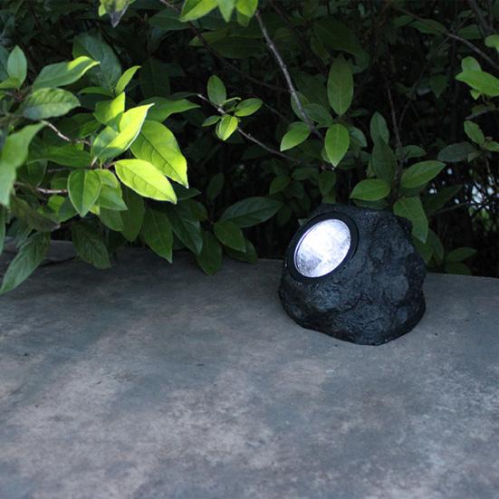 Солнечная каменная лампа светодиодная непромокаемая 4 дизайнерская лужайка для сада камней декоративный свет для патио