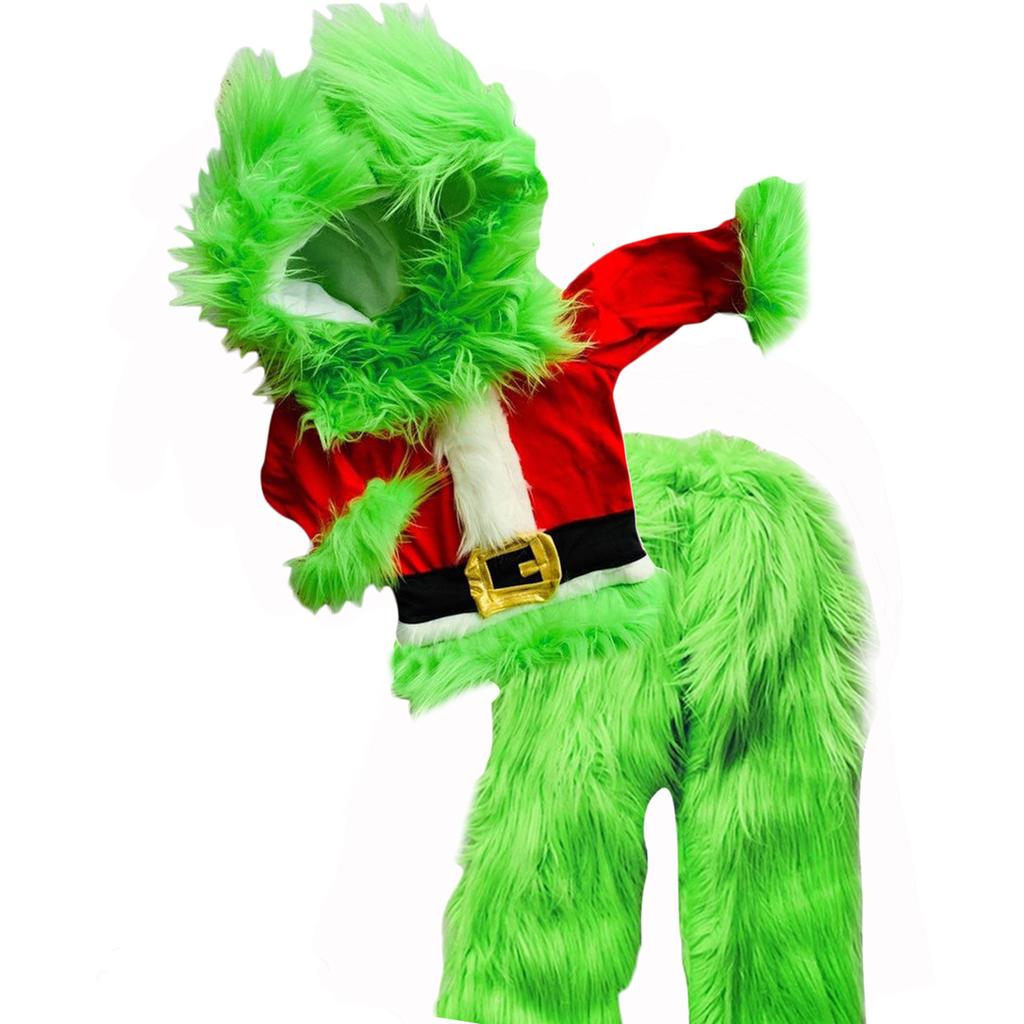Christmas Grinch Green Hair Dress Mask The Grinch Plays Costume Thief Grinch Doll