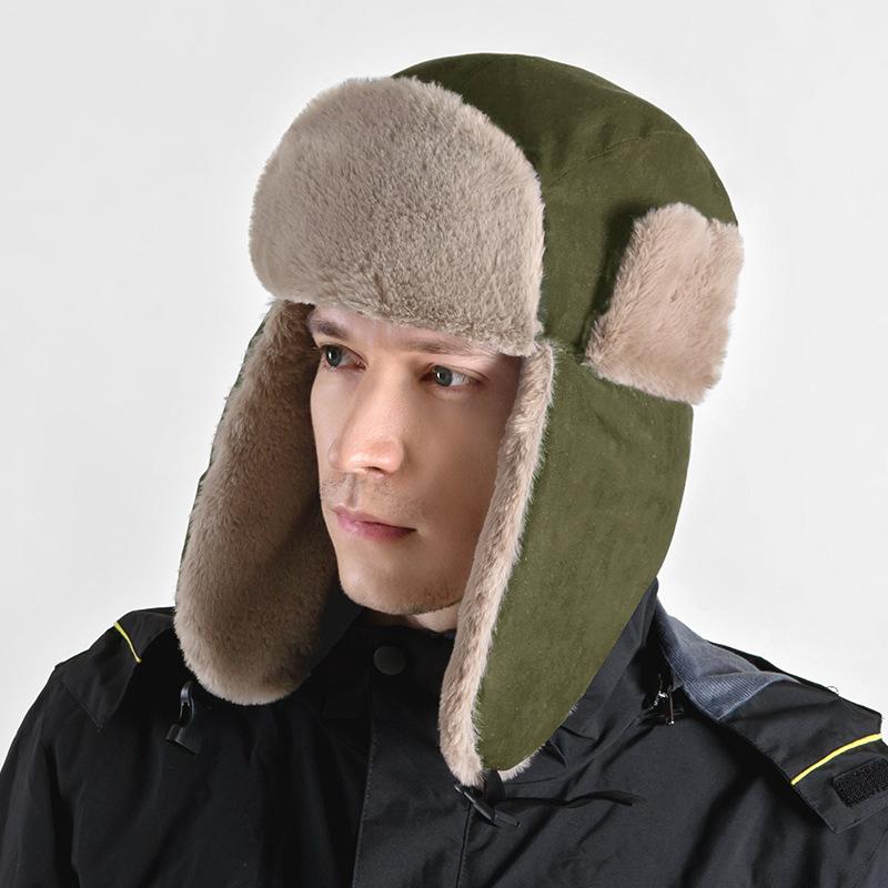 Зимние шапки, теплые мужские и женские уличные холодо- и ветрозащитные из оленьей шерсти, флисовые утолщенные ушные клапаны, лыжные шапки