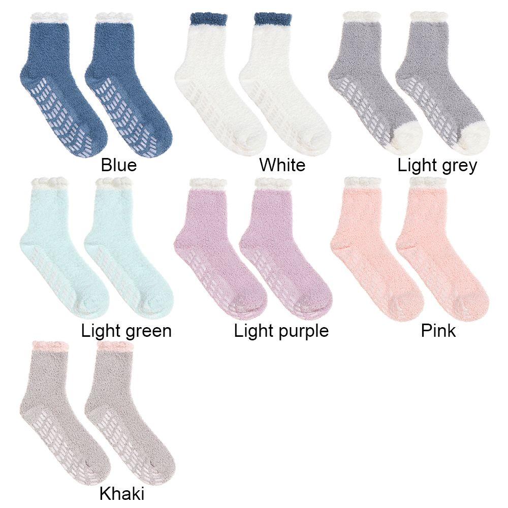 Thicken Winter Keep Warm Cold Protection Plush Socks Mid Socks Socks Coral Fleece