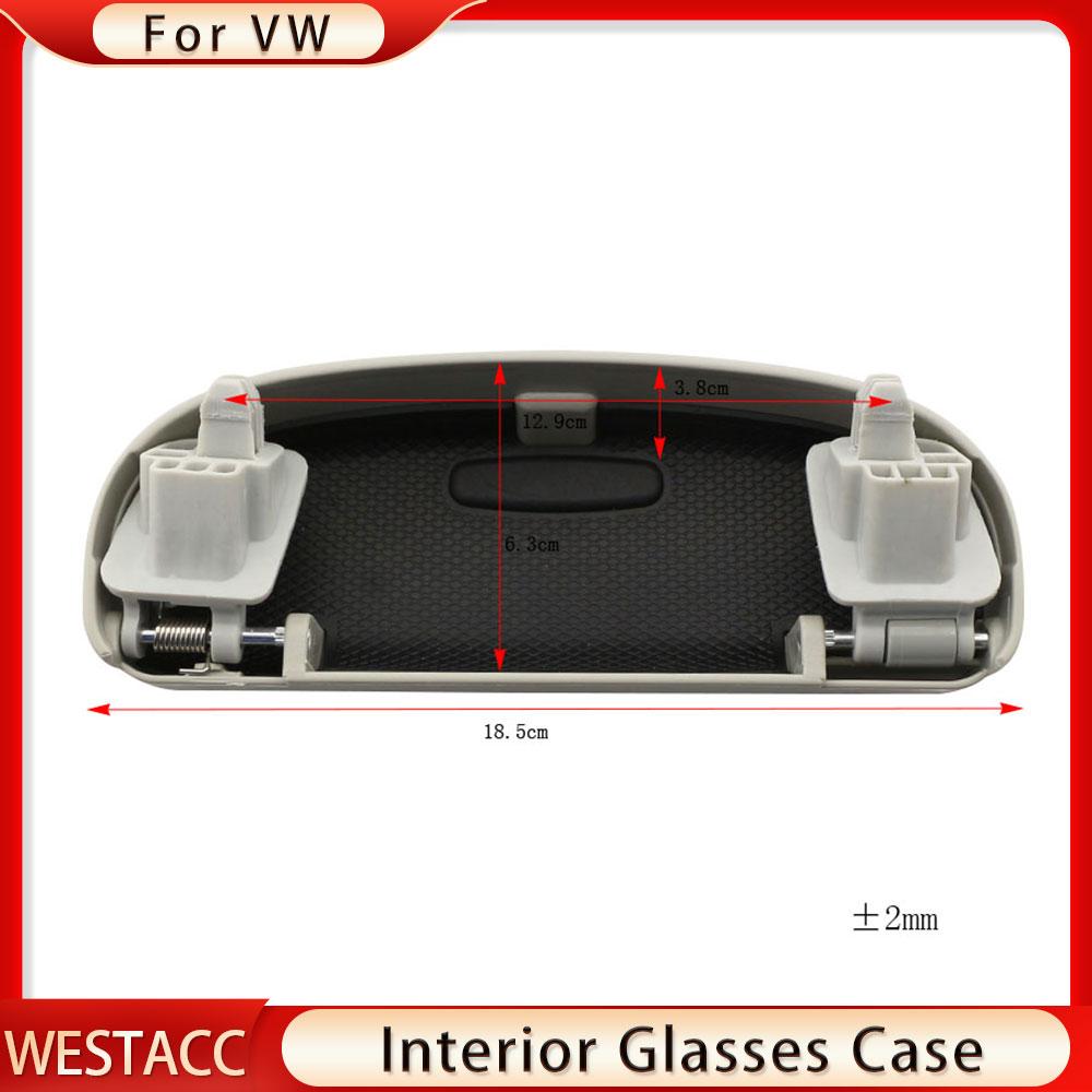Автомобильный держатель для солнцезащитных очков, чехол для очков для Volkswagen VW Tiguan Passat B8 Golf 7 MK7 Touran 2016 - ящик для хранения