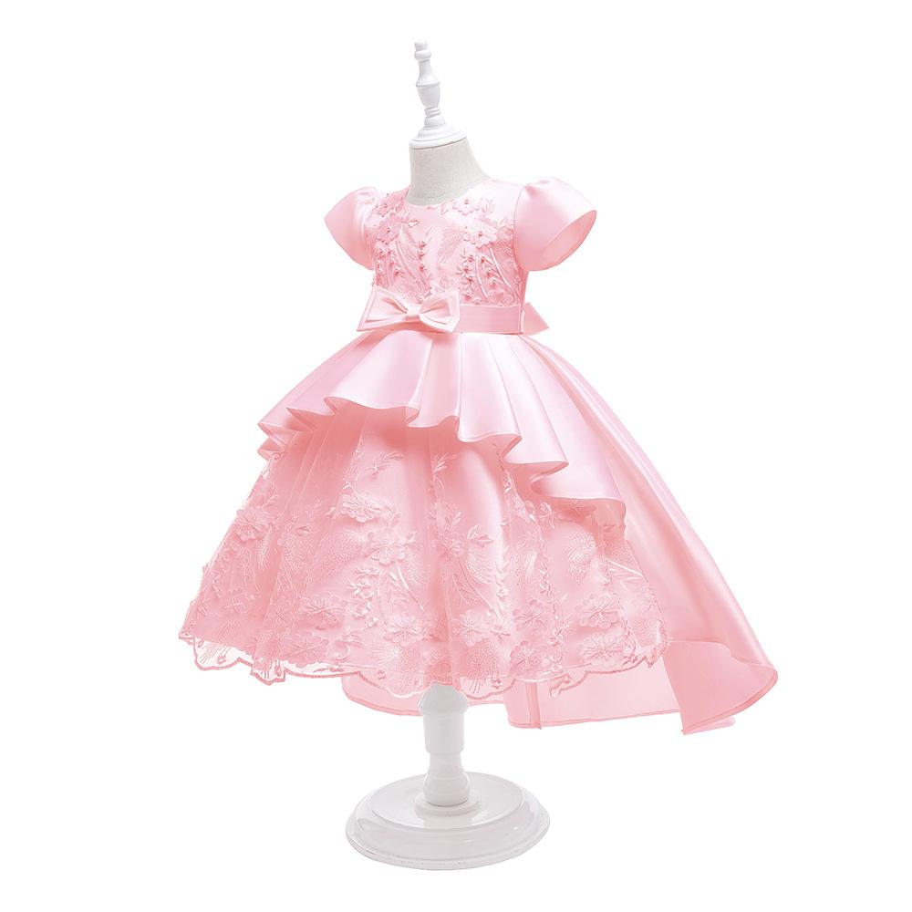 Wedding Kids Dress for Girls Evening Children Flower Princess Pageant Gown Teenager Party Dress