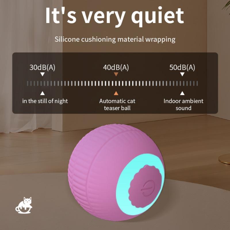 Светодиодные электрические игрушки-мячи для кошек, автоматические катящиеся умные игрушки для кошек, интерактивные игрушки для дрессировки кошек, игрушки для котят для игр в помещении