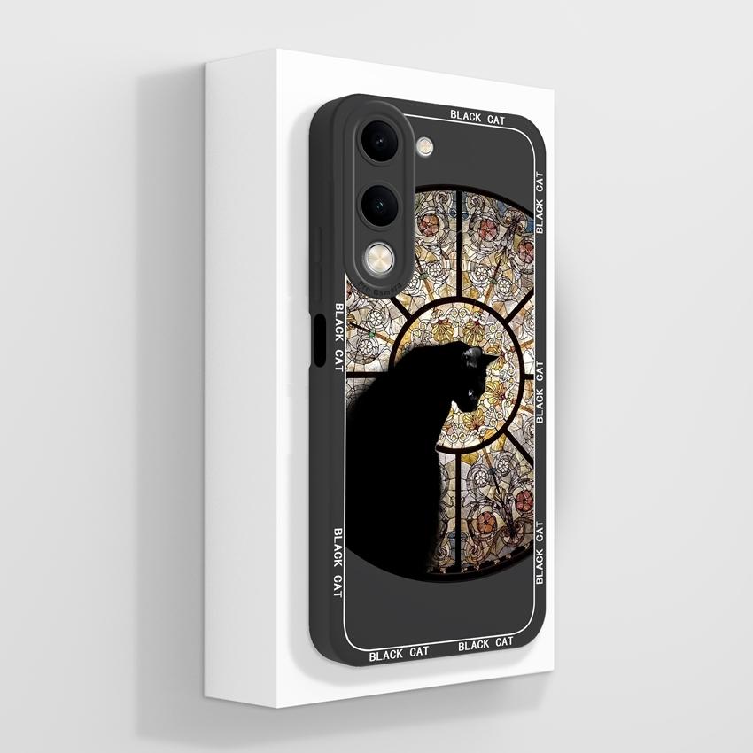 Для Vivo Y04 Y03 Y02 Y11 Y15 Y20 Чехол для телефона Милый мультяшный узор для девочек Гладкий жидкий силикон Противоударная защита Задние крышки Чехол для корпуса Vivo