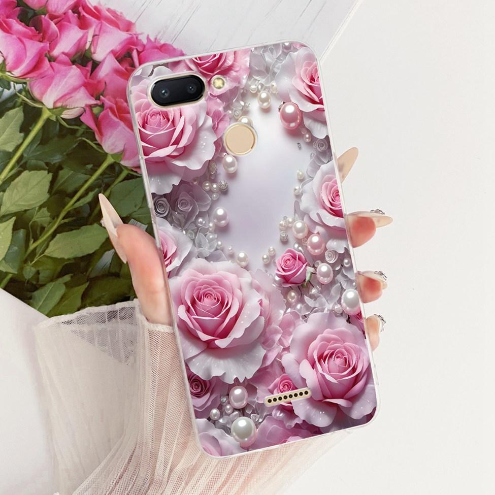 For Redmi 6 Case Cover Transparent Cute Cat Fashion Butterfly Funny Cool Painted Casing M1804C3DH M1804C3DG M1804C3DI