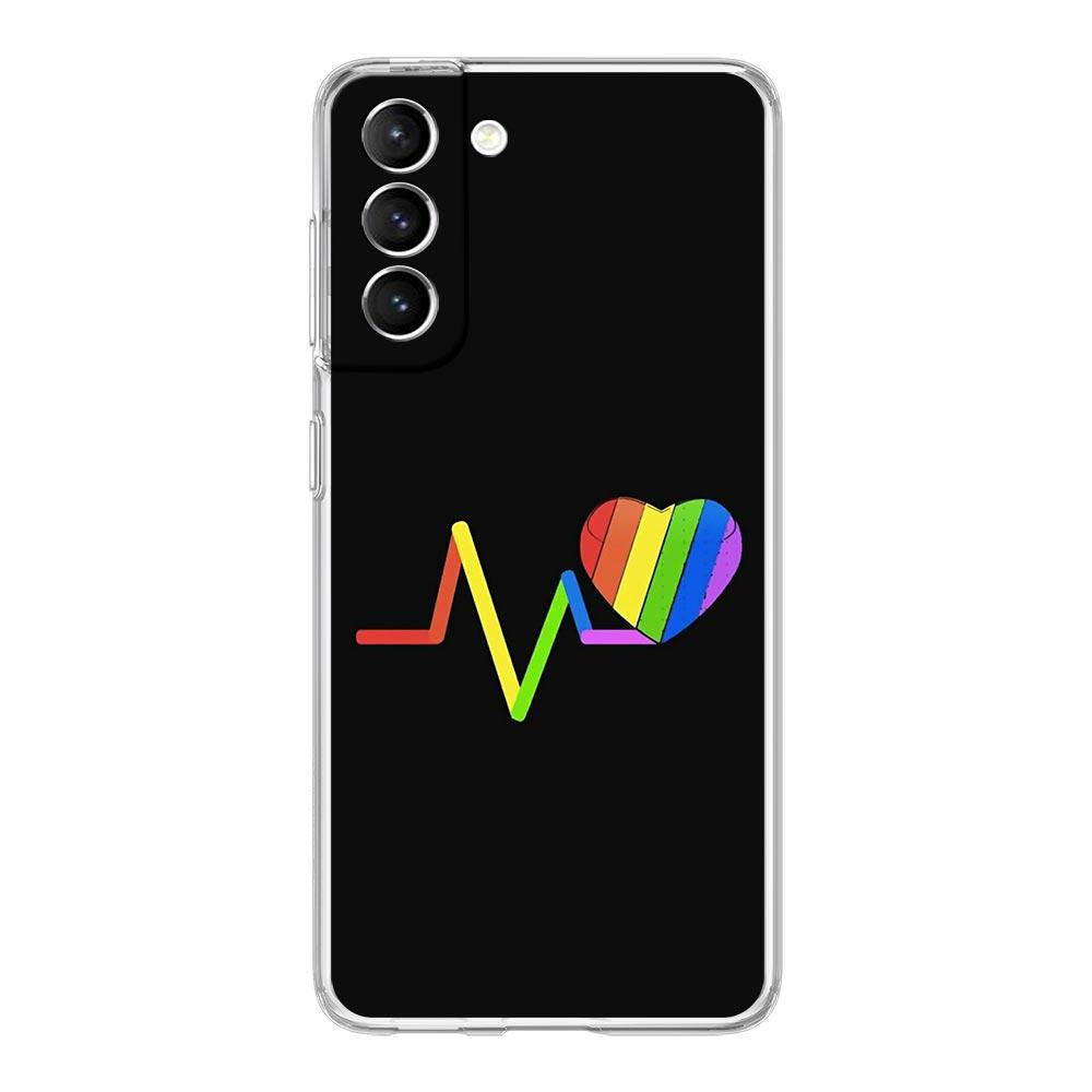 Чехол для телефона LGBT Rainbow Gay для Samsung Galaxy S22 5G S20 Ultra S21 FE 5G S10E S9 S8 S10 Plus Note 20 10, мягкая прозрачная задняя крышка