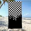 Классическое полотенце в клетку C-CheckerboardS Качество пятизвездочного отеля Экологически чистое Ультрамягкие Толстые полотенца и пляжные полотенца