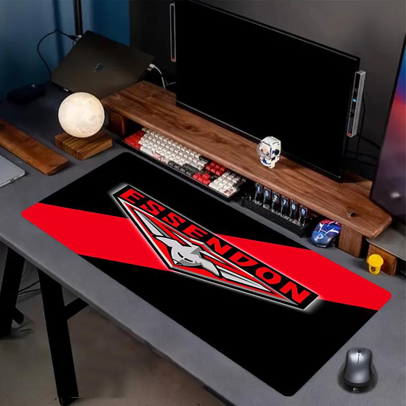 Essendon Football Print Mouse Pad, Anti‑Slip Desktop keyboard Mat, for PC Laptop Gaming Working Daily Use, Cool Festival Surprise Gift