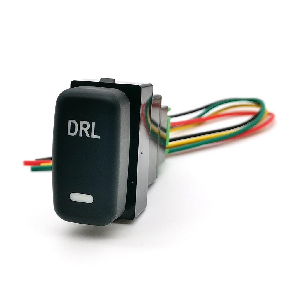 Светодиодные дневные ходовые огни и переключатель питания передних противотуманных фар для 06-12 Mitsubishi Outlander/Pajero