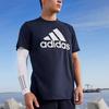 Adidas Aeroready Designed 2 Feelready Embroidered Logo Print Crew Neck T-Shirt Men Tops Legend-Ink-Blue H30255