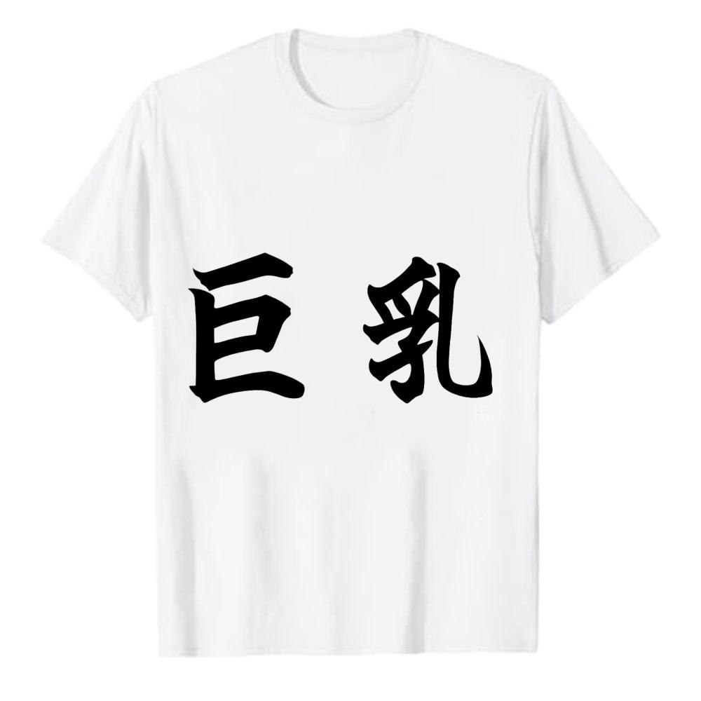 Big Tits Tshirt Fun TShirt Letter Short Sleeve Clothes Chests Breasts Small Breasts Funny Shirt Offensive Tops Oneck