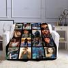 Fashion EVA Queen Thin Blanket Beauty Art Pattern 3D Printing Blanket Flannel Portable Home Travel Office Blanket