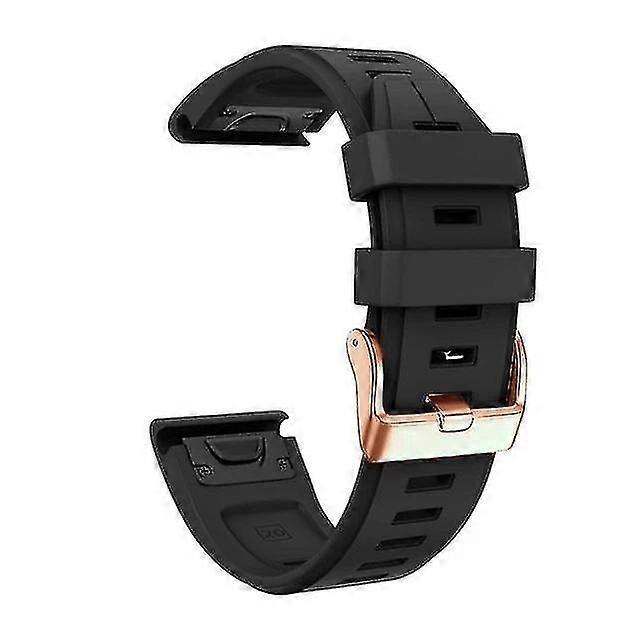 Replacement Strap For Garmin Fenix 5S Plus 6S Pro, Silicone 20mm Smartwatch Wristband-Black
