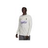Nike Футболка мужская Dri-FIT ADV Strike Elite с буквенным принтом, повседневная, спортивная, с круглым вырезом и длинным рукавом, белая DN2791-133