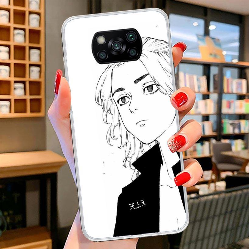 Tokyo Aevengers Black Anime Cover Phone Case For Xiaomi Poco F7 Ultra X7 X6 X5 Pro M7 Redmi 15C 15 13C 13 12C 12 10C 10 9A 9C 9T