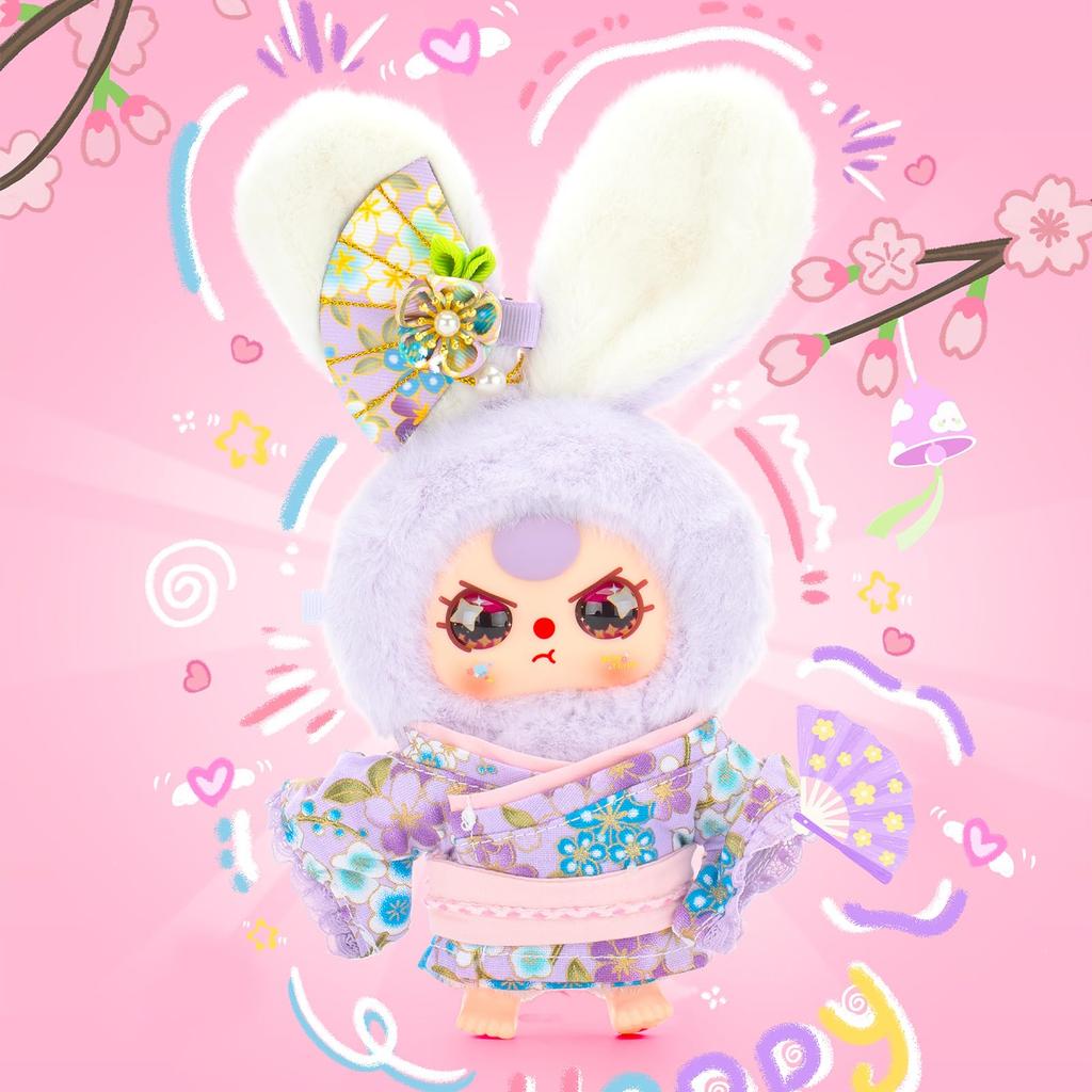 TOP TOY x Baby Three [Макаронный Кролик Эксклюзив для Японии] Серия Плюшевая Мягкая Виниловая Подвеска [1 шт.] Гачапон Сюрприз Фигурка Пластиковая Модель Премиум Игрушка