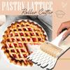1pc Pro-Style Pastry Lattice Roller Cutter - Non-Electric, Manual, Quick & Easy Pie Crust Decorator for Homemade Pies and Dough Design