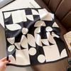 70 Silk Scarf: High-End Korean Style, Versatile Professional Imitation Silk, Retro Printed Women's Scarf