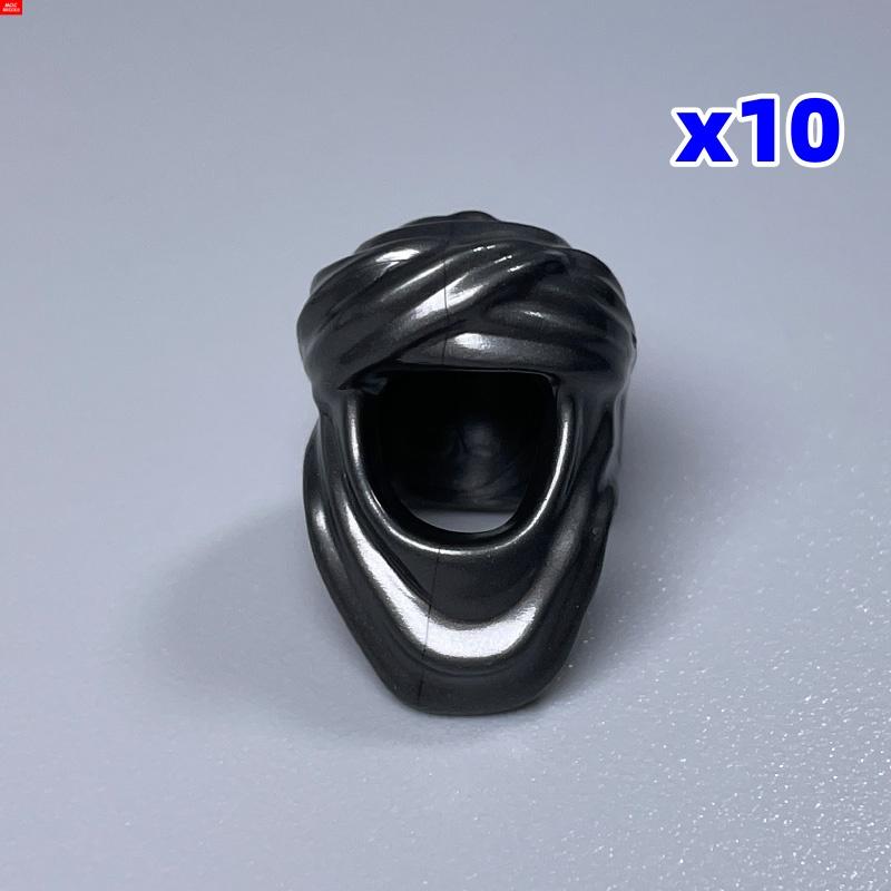 10pcs MOC Bricks Printed Head Beard Men Woman Face Cool Expression Building Blocks Model Kids Toys Gifts