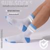 Unisex Sweat-Absorbing Non-Slip Reflective Mid-Calf Sports Socks for Running and Badminton