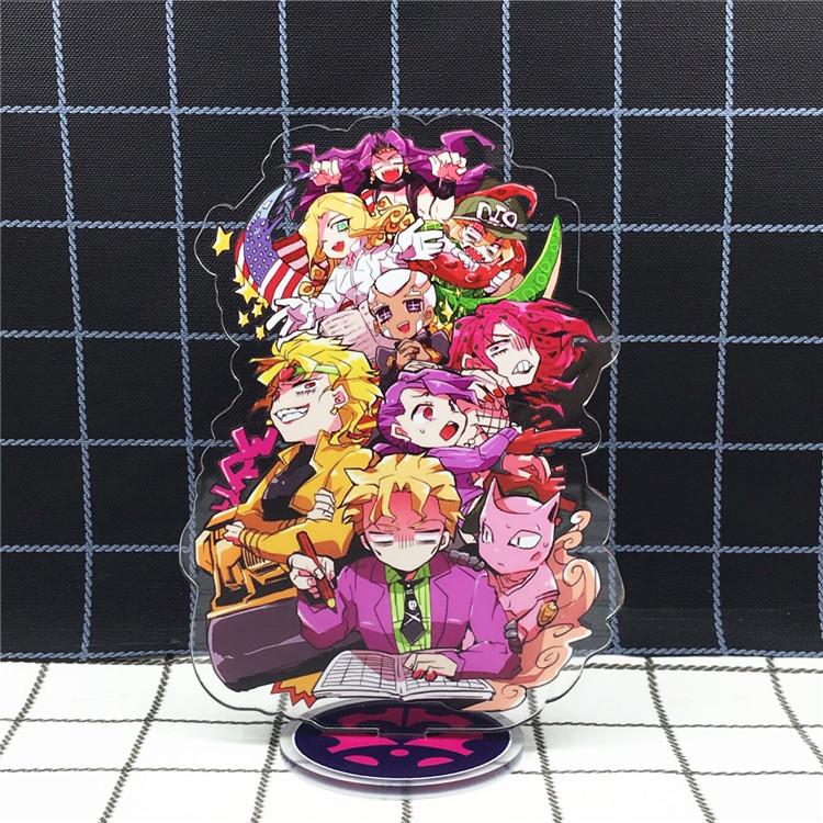 Игра Аниме Невероятные Приключения Золото 15 СМ Модель Акриловая Фигурка Стенд Окрашенный Декор Стола Орнамент Подарок