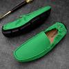 Мужская повседневная обувь из натуральной кожи, итальянские мокасины, мужские туфли на плоской подошве, дышащие, для вождения, мягкие, большого размера