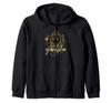 Indian God Ganesha Design Zip Hoodie